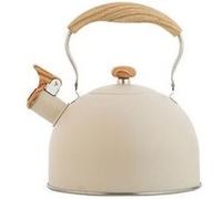 Bouilloire à sifflet en acier inoxydable 2. 5 l beige