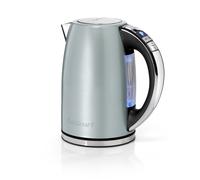 Cuisinart Bouilloire électrique Multi-Températures - Ébullition rapide - Sans fil - Vert - Fini en acier inoxydable - Capacité de 1,7L - Température réglable - Filtre anti-calcaire amovible et lavable