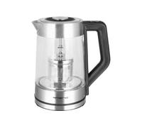 Emerio Bouilloire WK-122730 – noir, verre borosilicate, temp. 50/70/80/90/100°C, 1,7 L, 2200 W