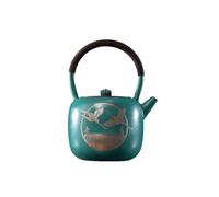Bouilloire à Thé 1000mL Handmade Copper Teapot Household Living Room Tea Brewing Kettle Health Portable Single Pot Retro Set Infuseur à Thé
