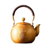 Bouilloire à Thé 1200ML Handmade Copper Teapot Household Single Portable Living Room Office Kettle Tea Chinese Retro Kung Fu Set Infuseur à Thé