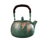 Bouilloire à Thé 800ML Handmade Copper Teapot Tea Tray Set Home Living Room Office Kettle Retro Infuseur à Thé