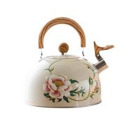 Bouilloire à thé à fleurs, bouilloire sifflante | Kettle de cuisine, thé rétro de 3 l