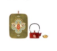 Bouilloire à Thé Creative Handmade Copper Small Teapot Tea Tray Set Home Living Room Office Kettle Infuseur à Thé
