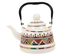 Bouilloire à thé en émail for eau bouillante multicolore 1,1-2,5 L(White,1.7L)