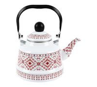 Bouilloire À Thé En Émail - Pot À Eau Élégant De 2,5 L, Théière À Induction Florale Rétro, Pot À Eau En Émail, Pichet Bouillante À Revêtement En Céramique | Pour La Maison, La Cuisine, Le Dort