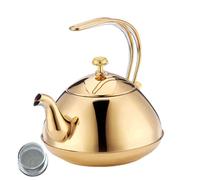 Bouilloire à thé générique d'une capacité de 1,5 l - Convient pour les cuisinières - Robuste - En acier inoxydable - Grande ouverture - Chauffage rapide - Théière en acier inoxydable