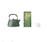 Bouilloire à Thé Handmade Copper Small Teapot Tea Tray Set Home Living Room Office Kettle Infuseur à Thé