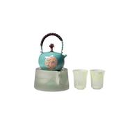 Bouilloire à Thé Handmade Copper Teapot Tea Stove Set Home Single Portable Living Room Office Kettle Retro Chinese Infuseur à Thé