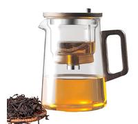 Bouilloire à thé - Machine à en borosilicate, conception de séparation de liquide visible, pot à herbes de qualité supérieure | Ensemble de préparation de boissons élégant pour le plaisir quo