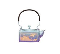 Bouilloire à Thé Retro Handmade Copper Square Teapot Home Living Room Office Single Portable Kettle Tea Infuseur à Thé