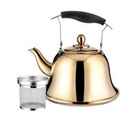 Bouilloire à thé robuste en acier inoxydable avec noyau en cuivre pour plaques à induction et gaz, avec infuseur à thé pour brassage et soupe