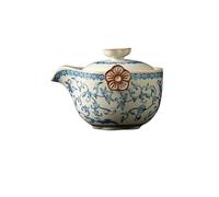 Bouilloire à Thé Théière à une main en céramique verte for personne, service thé Kung Fu, pièce ouverte, peut contenir théière Infuseur à Thé