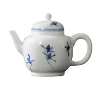 Bouilloire à Thé Théière chinoise orchidée peinte à la main, petite théière for brassage du thé, simple for usage domestique, service Kung Fu en céramique Infuseur à Thé