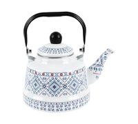 Bouilloire À Thé - Théière En Émail De 2,5 L, Bouilloire À Thé Vintage, Chaudière De Cuisine Rétro | Pot Élégant Pour Maison, Dortoir, Appartement, Pique-nique, Camping, Cours, Porches, Jardins, Pelou