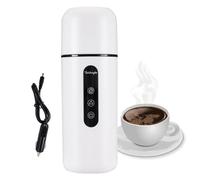 Bouilloire à Thé Voiture - Tasse Agitateur Automatique, Tasse de Voyage | Bouilloire Chauffante Thermos de Voyage Électrique pour Café Tasse de Voyage Universelle avec Fonction Agitation Automatique