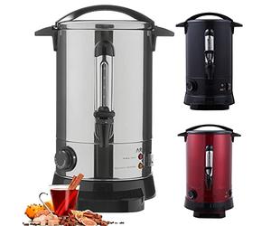 Bouilloire à vin chaud 950 W | Distributeur de boissons chaudes | 6,8 L | avec bac de récupération, thermostat et protection contre la surchauffe | réglage de la température de 30 à 110°C
