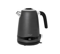 Adler Bouilloire AD 1295G – 1,7 L, 2200 W, Acier inoxydable, Noir/Gris
