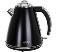 Bouilloire - ADLER - AD 1343 - Métal noir - 1,5 L - 2200 W - Socle rotatif 360°