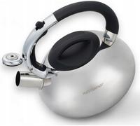 Bouilloire avec sifflet Petite Bouilloire solide en acier inoxydable 2L Induction Gaz