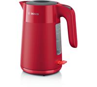 Bouilloire Bosch TWK2M164 - 2400 W - 1,7 L - Filtre anti-calcaire - Rouge profond