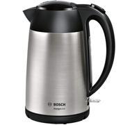 Bosch TWK3P420 bouilloire 1,7 L 2400 W Noir, Acier inoxydable