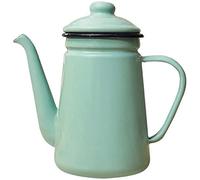 bouilloire, cafetière, Poignée automatique multicolore de couvercle de sifflet de bouilloire de l'émail 0.9L for le bureau de restaurant de famille(A)