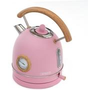 Bouilloire Caprizze Nara 2200 W en Acier Inoxydable avec Thermomètre Intégré Capacité 1 8 L Rose Mat et Effet Bois