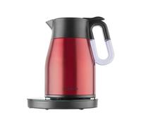 Bouilloire Catler Classique 1.5 L 1350 W Inox Rouge avec écran LCD