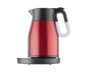 Bouilloire Catler Classique 1.5 L 1350 W Inox Rouge avec écran LCD