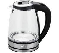 Melchioni Family MR BOIL, Bouilloire Électrique sans fil en verre, Carafe 1,7 litres, Arrêt automatique, Indicateur de niveau d’eau, Filtre amovible et lavable, Puissance 2200 W