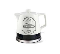Bouilloire Classique Vintage Inox 1.2 L 1200 W Blanc