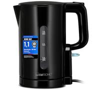 Bouilloire Clatronic 1 L | 900 W | Sans BPA | Utilisation d'une seule main | Indicateur de niveau d'eau | Bouilloire | Protection contre la surchauffe | WK 3834 noir