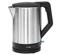 Clatronic Bouilloire WKS 3692 – 1,5 L inox, sans BPA, 1 main, base enrouleur – noir