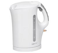 Clatronic Bouilloire WK 3819 – 1,7 L, sans fil, 2200 W, arrêt auto/manuel, filtre amovible, blanc