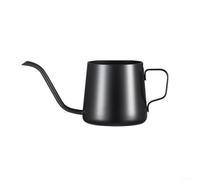 Bouilloire col de cygne avec poignée ergonomique et bec verseur pour maîtrise de l'infusion du café (noir, 250 ml)