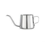 Bouilloire col de cygne avec poignée ergonomique et bec verseur pour maîtrise du café (argenté) 250 ml