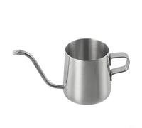 Bouilloire col de cygne en acier inoxydable 304 350 ml (argenté 250 ml) | Corps en acier inoxydable 304, résistant aux rayures, capacité de 350 ml, recommandé