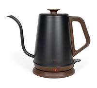 Bouilloire col de cygne - LIVOO - DOD206 - 1360 W -1 L - Socle 360° - Noir / Marron