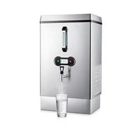 Bouilloire commerciale 40 L, distributeur d'eau chaude instantanée avec robinet, double filtration, remplissage automatique, économe en énergie, protection contre la surchauffe, acier inoxydable