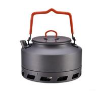 Bouilloire de camping, cafetière portable en alliage d'aluminium avec poignée pliable et coupe-vent, bouilloire de camping pour camping et utilisation en extérieur (L2 Bouilloire)