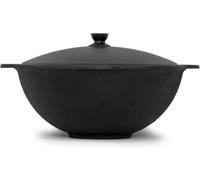 Bouilloire de camping ouzbek 3,5L "Namangan" - bouilloire en fonte avec couvercle pour le barbecue et la cuisine en plein air