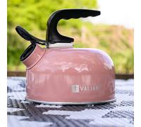 Bouilloire de camping portable Valiant | Bouilloire sifflante | Rose légère |...