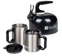 Bouilloire de camping portable Valiant avec tasses | tasses jumelles isolées ...