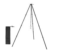 Bouilloire de camping sur pied - Cadre en acier lourd, support de feu de camp pliable | Support de barbecue durable avec suspension, support multifonctionnel pour four hollandais, randonnée, pêche