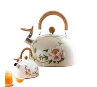 Bouilloire de cuisine - Théière à eau sifflante à fleurs 3 L, pot floral, poignée ergonomique | Pichet bouillant à motifs pour cuisinière, cadeau de noël et du nouvel an, équipement professionnel, hau