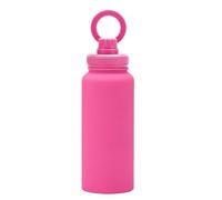 Bouilloire de sport d'extérieur en acier inoxydable de grande capacité 1000 ml - Rouge rose