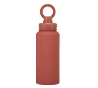 Bouilloire de sport d'extérieur en acier inoxydable de grande capacité Rouge brique 1000 ml