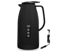 Bouilloire de voiture 12-24 V, distributeur d'eau chaude portable en acier inoxydable de 1,2 litre avec allume-cigare 12/24 volts pour le camping, les voyages, le café, le thé et les aliments pour béb