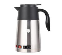 Bouilloire de voiture portable de grande capacité de 1200 ml, bouteille de chauffe-eau 12 V 24 V, bouilloire de voyage en acier inoxydable pour les voyages en voiture, le camping, (12V)